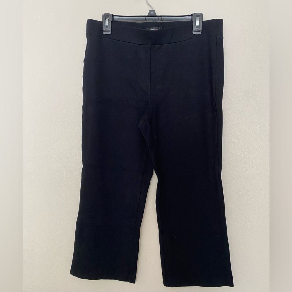 Style & Co Black Cropped Pants